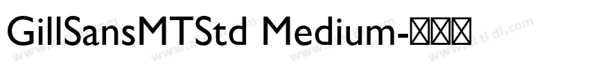 GillSansMTStd Medium字体转换